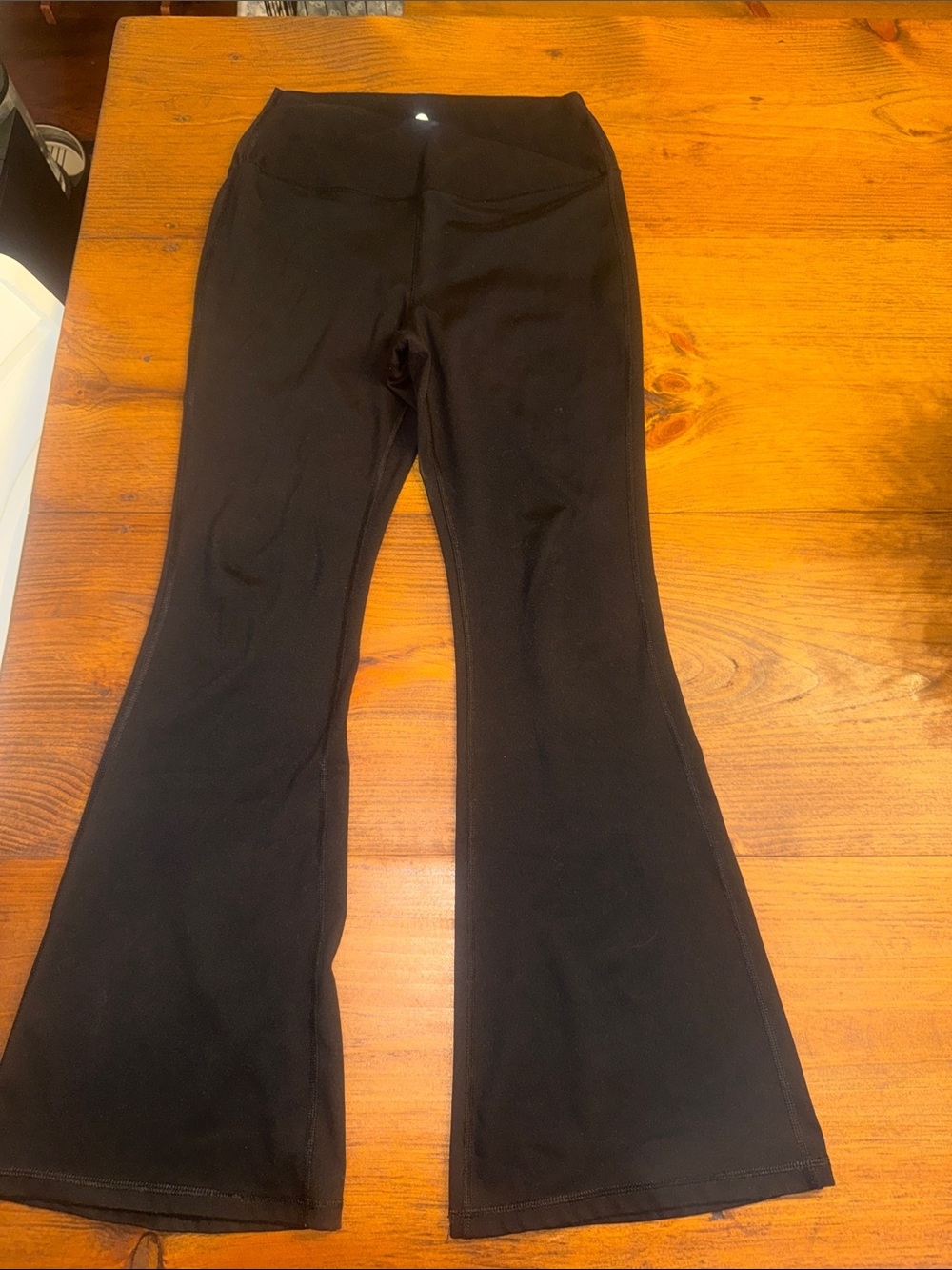 Yogalicious Black High-Waist Flare Yoga Pants